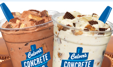 Culver's Desserts made with Reese's