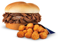 Culver's Beef Pot Roast Sandwich and Wisconsin Cheese Curds